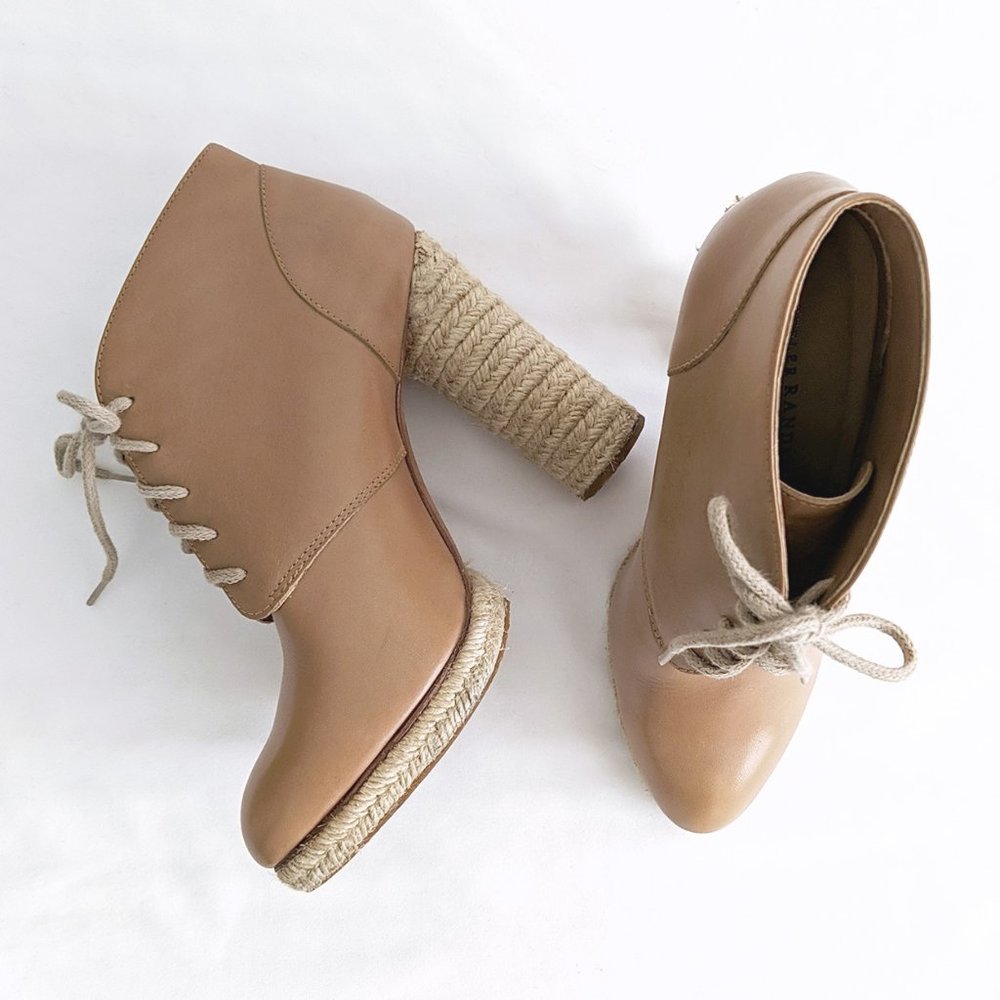 Loeffler Randall Espadrille Round Heel Ankle Boots